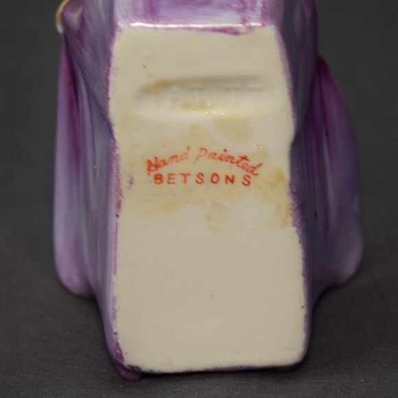 Vintage Betson Geisha Ashtray Cigarette Match Holder Kutani Ceramic Porcelain - Picture 9 of 11